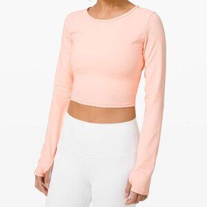 Lululemon Ever Elated Cropped Long Sleeve *Nulu Ballet Slipper 12